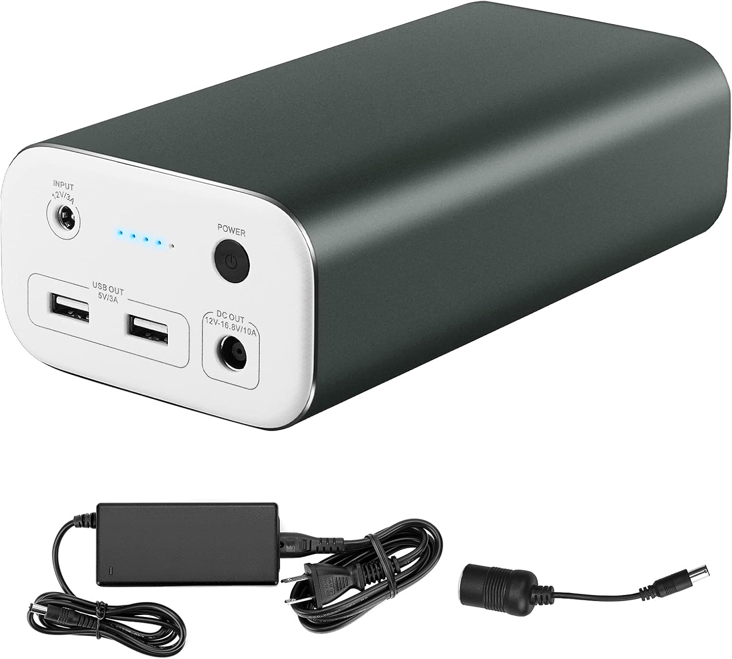 JOYTUTUS Portable Power Station for 12 Volt Refrigerator - 216Wh Backup Battery with 12-16.8V/10A DC Output & 5V/3A USB Output