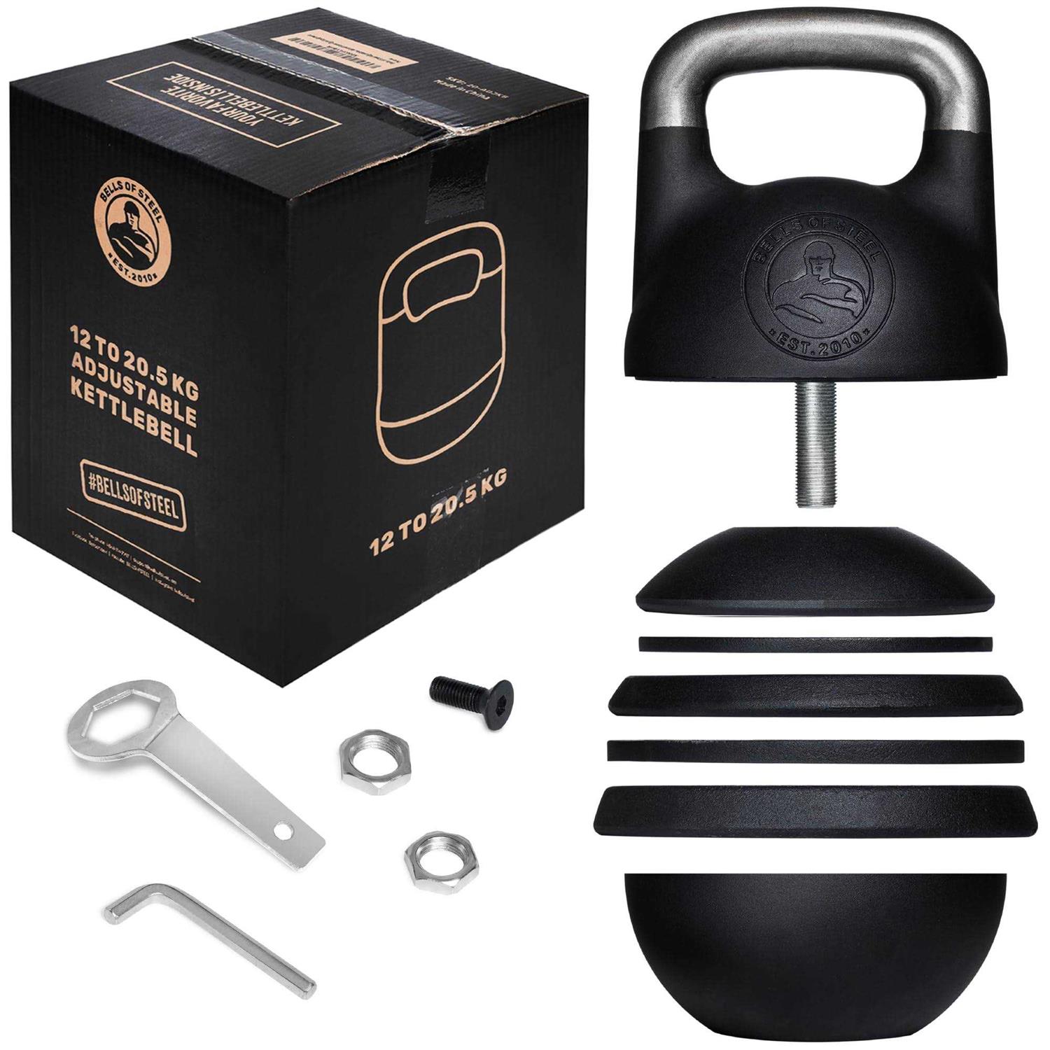 Bells of Steel Adjustable Kettlebell Upgraded Version Kettlebell Adjustable Steel Shell - Sports Supplies Online Store