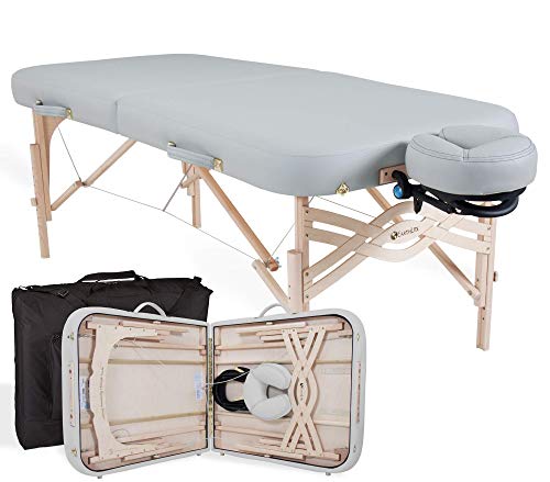 EARTHLITE Premium Portable Massage Table Package SPIRIT - Spa-Level Comfort, Deluxe Cushioning incl. Flex-Rest Face Cradle & Strata Face Pillow
