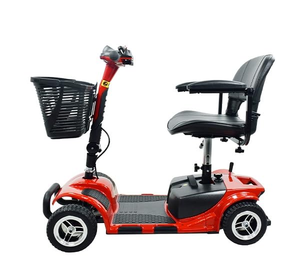 Battery Powered 4 Wheel Mobility Scooter for Seniors-Electric Scooter for Adults- Heavy Duty Structure for All Terrain Indoor Outdoor Maximum Load