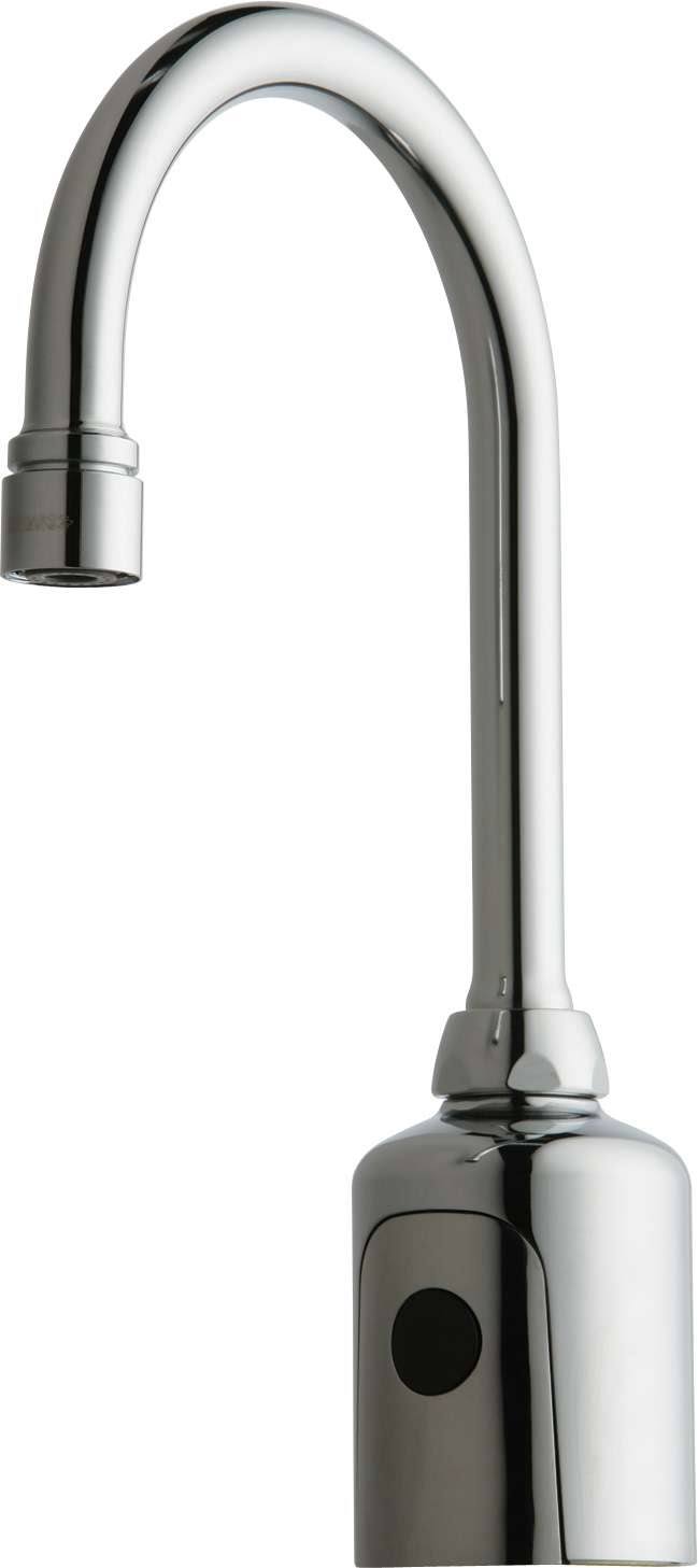 Chicago Faucets | Hytronic Gooseneck Faucet with Dual Beam Infrared Sensor | 116.113.AB.1