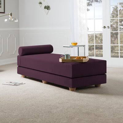 Ishee Convertible Queen Solid Wood Daybed with Mattress Color: Pinot