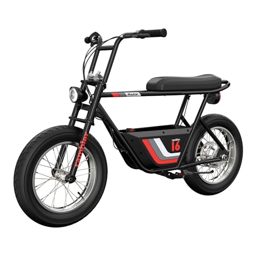 Razor Rambler 16 – 36V Electric Minibike with Retro Style, Up to 15.5 MPH