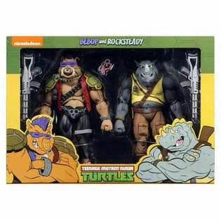 NECA 2 Pack NECA Teenage Mutant Ninja Turtles Bebop Rocksteady 7x22 Action Figure TMNT