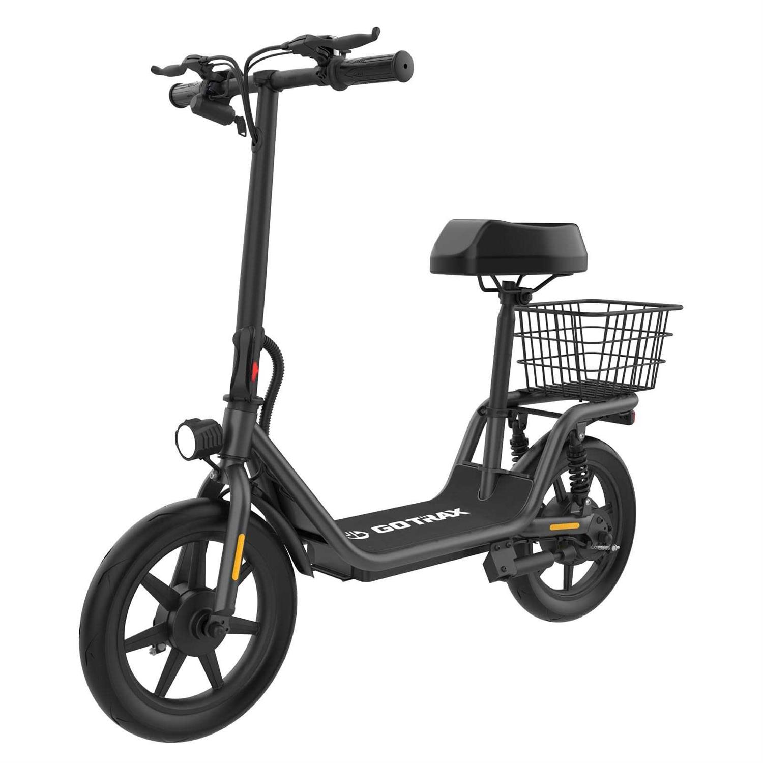 Gotrax Flex Electric Scooter with Seat for Adult 18.6Miles Range&amp;15.5Mph Power by 400W Motor - Sports Supplies Online Store