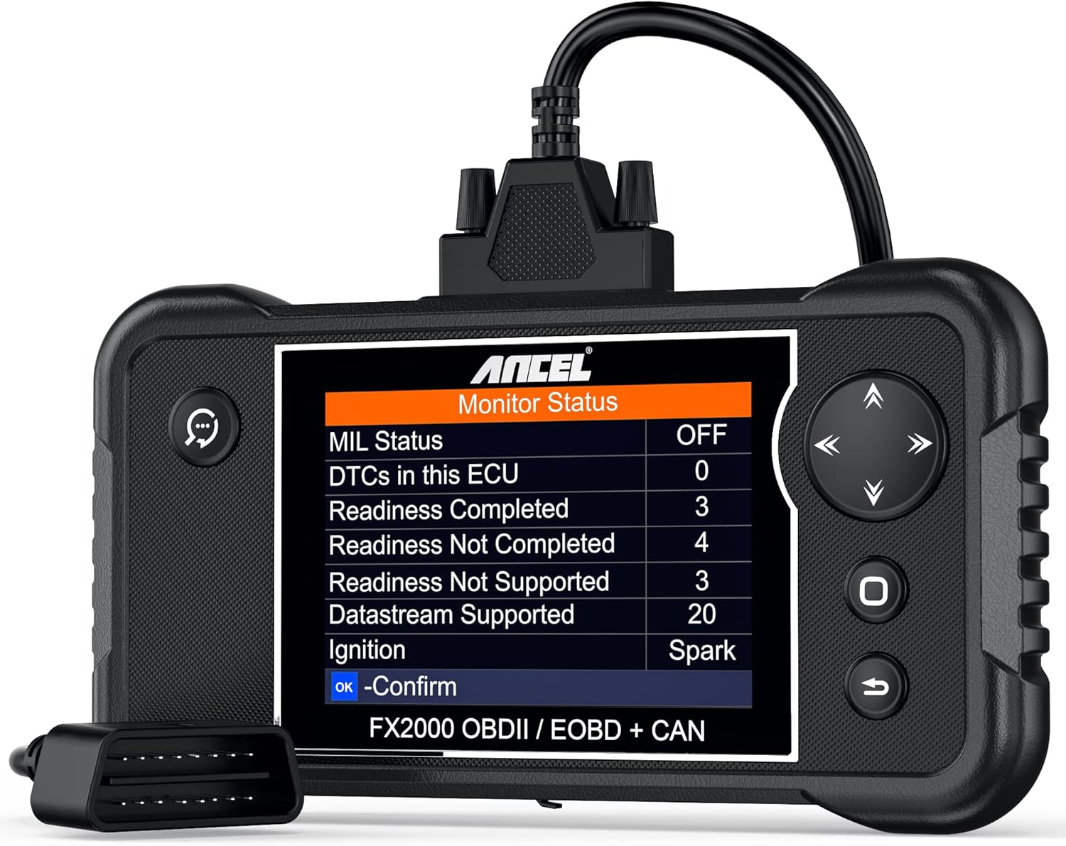 ANCEL FX2000 Automotive ABS OBD2 Scanner Engine SRS Transmission Scan Tool Vehicle Code Reader Check Engine Full OBDII Modes Diagnostic Scan Tool for
