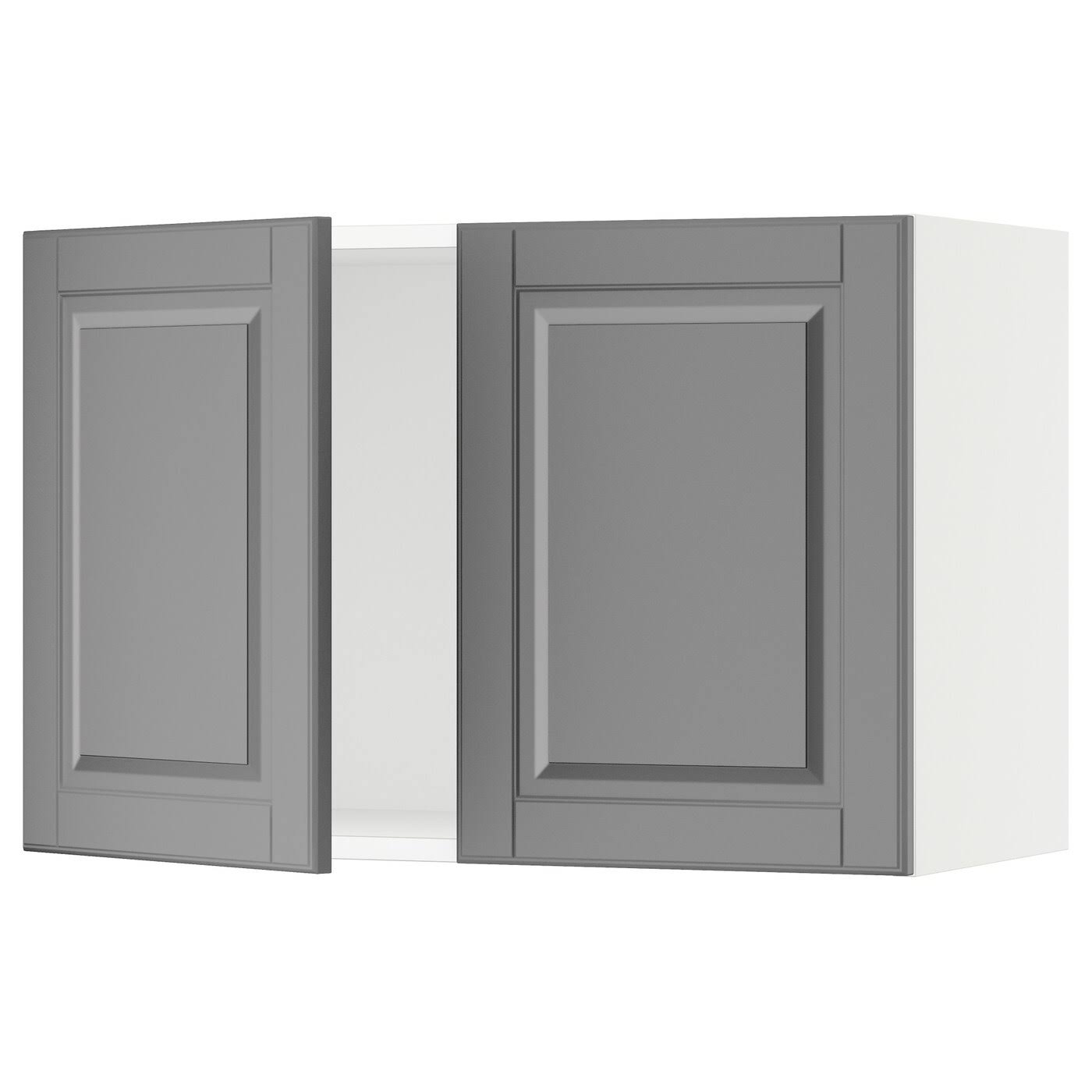 IKEA - SEKTION Wall Cabinet with 2 Doors, white/Bodbyn Gray, 30x15x20