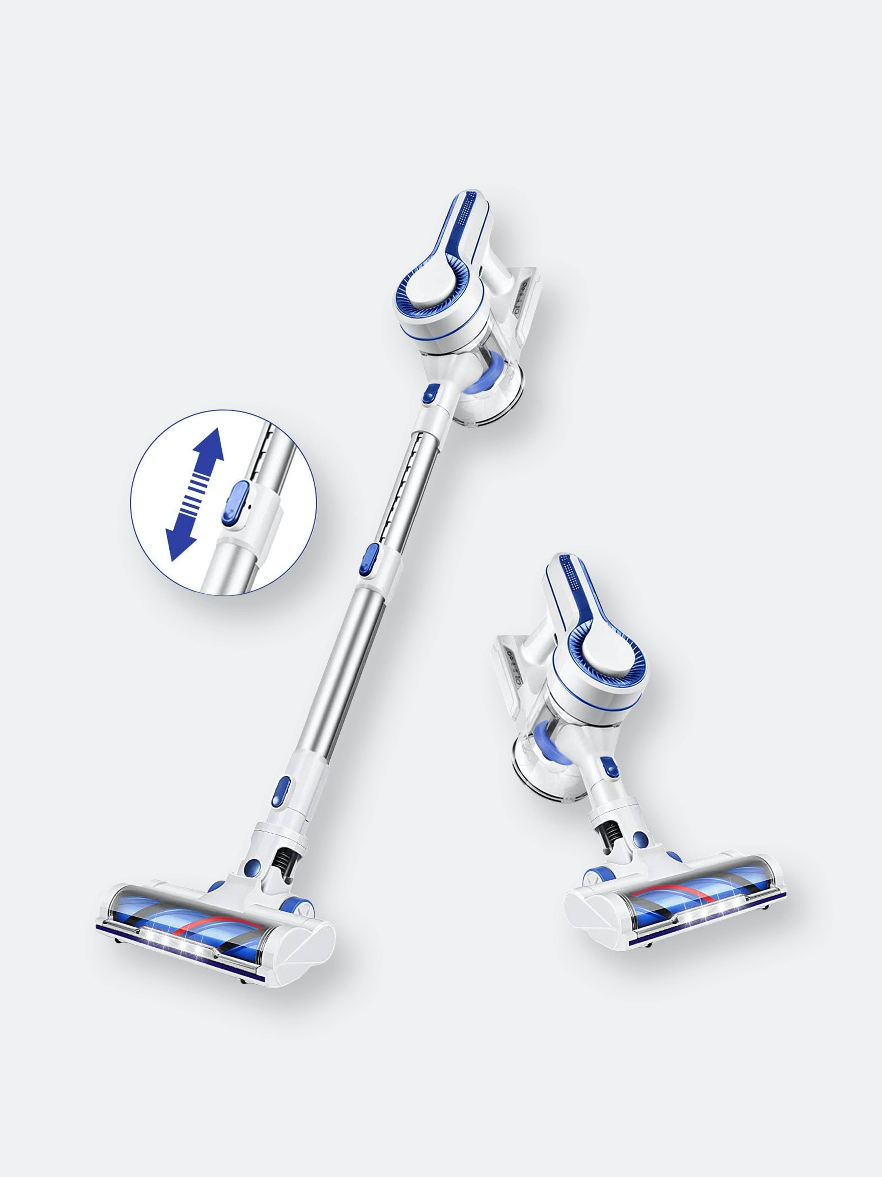 Aposen Cordless Vacuum Cleaner, Upgraded Powerful Suction 4 in 1 Stick Vacuum Cleaner 35min-Running Detachable Battery, 1.2L Lar