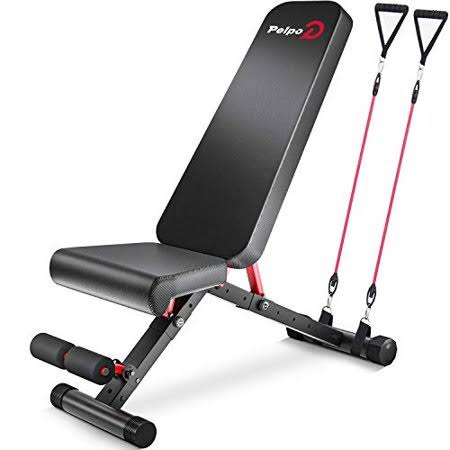 Pelpo Weight Bench for Full Body Workout, Strength Training Bench Press in Home Gym, Decline Incline Adjustable Utility Weight B