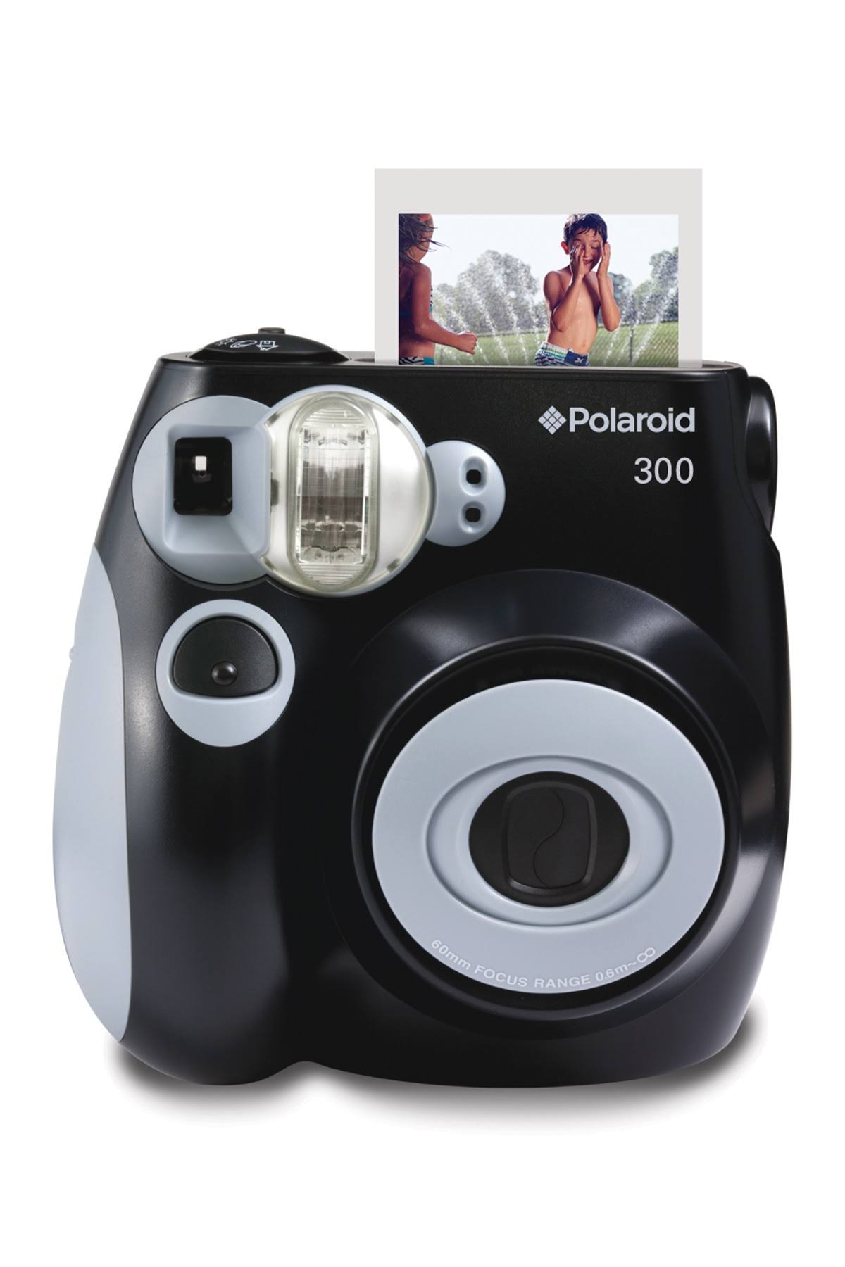 Polaroid PIC-300 Analog Instant Film Camera with 60mm Lens - Black