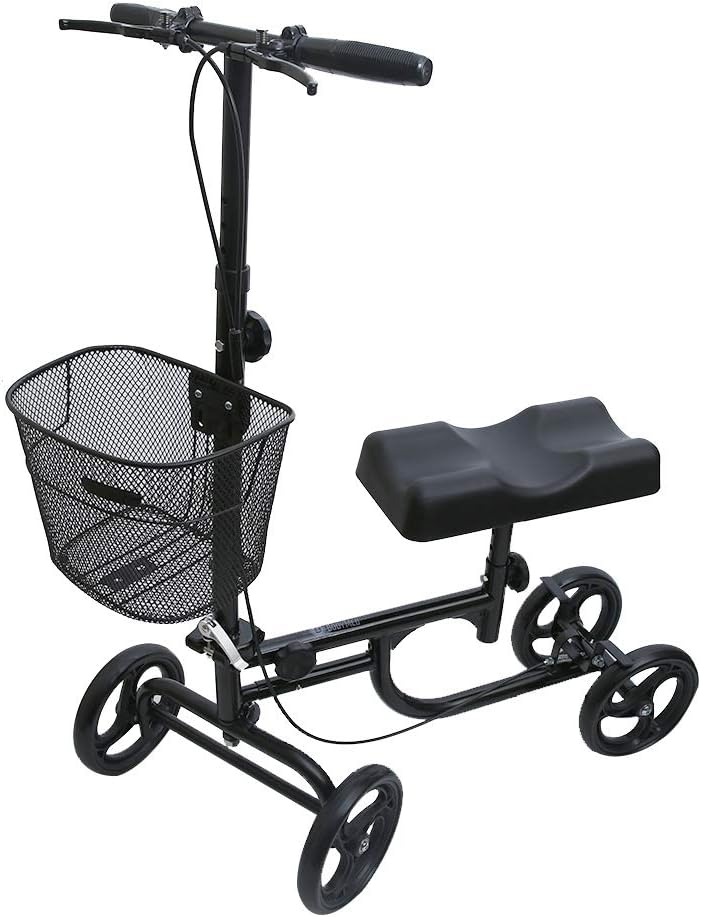 BodyMed Knee Walker &ndash; Injured Ankle & Foot Recovery Scooter &ndash; Lightweight Foldable Knee Walker for Adults &ndash