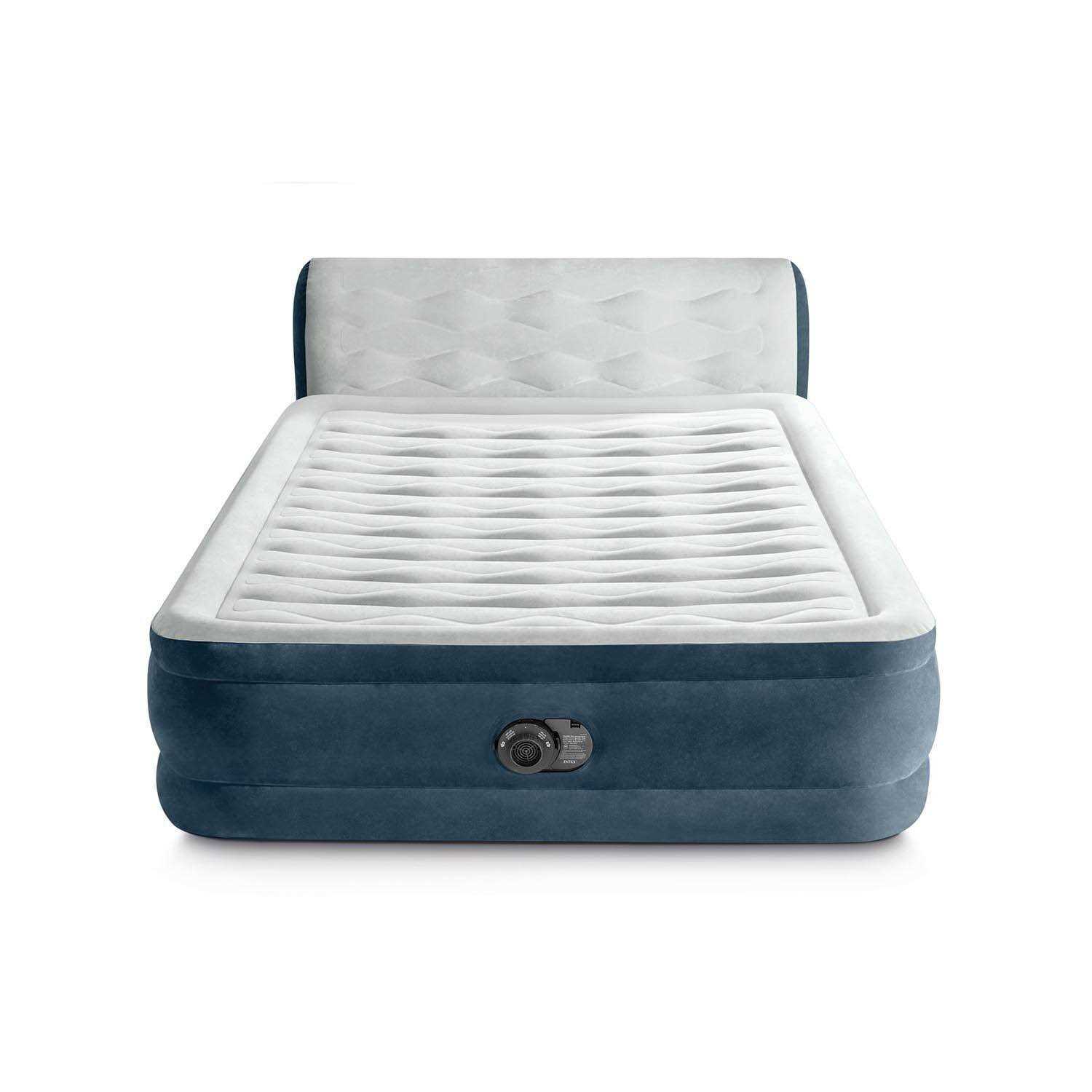 Intex 18 Pillow Top Air Mattress with Electric Pump and Headboard - Sports Supplies Online Store