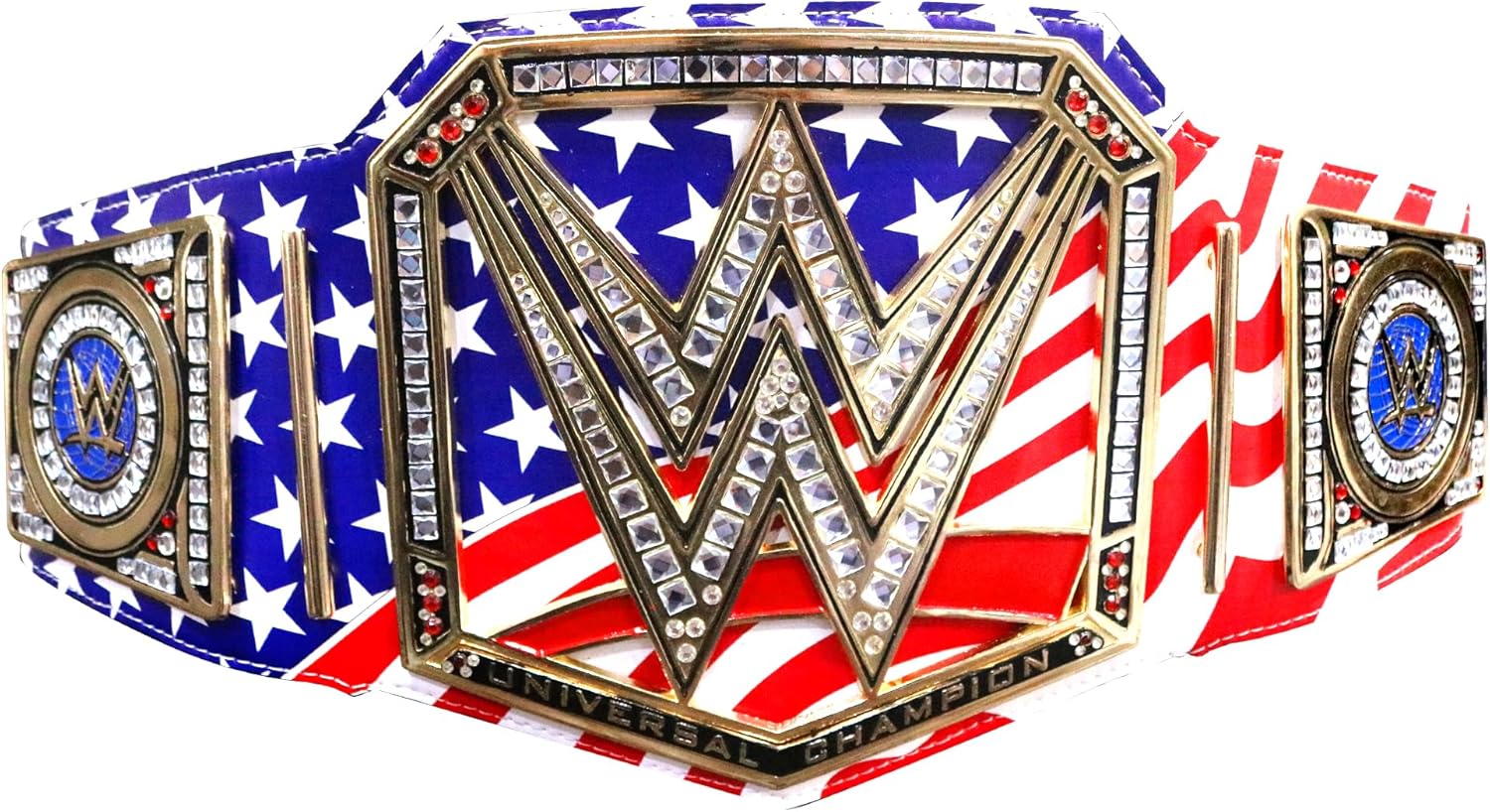 WWE United States Championship Title Belt Replica, WWE World Heavyweight Wrestling Championship Belt - Adult Size - 4mm