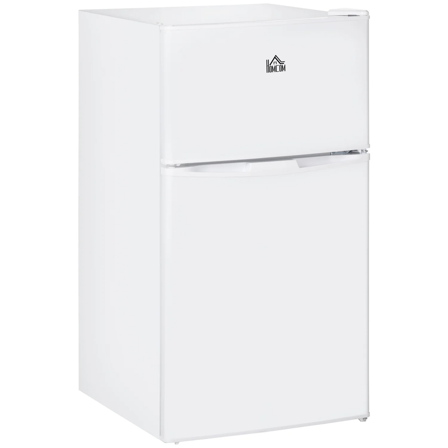 YLtoohoom Double Door Mini Fridge with Freezer  3.2 Cu.Ft Compact Refrigerator with Adjustable   Adjustable Thermostat and Reversible Door for