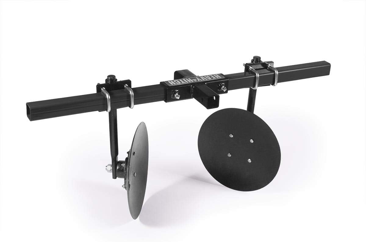 Heavy Hitch Multi-Purpose Disc Cultivator Garden Bedder Attachment with S-Tines and Row Maker Insert Powdercoated in Green | USA Made for Small