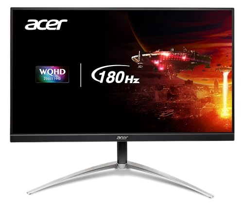 acer Nitro 27 Inch WQHD 2560 x 1440 ZeroFrame Design IPS Gaming Monitor | AMD FreeSync Premium | Up to 270Hz Refresh | Up to 0.5ms | One Display Port