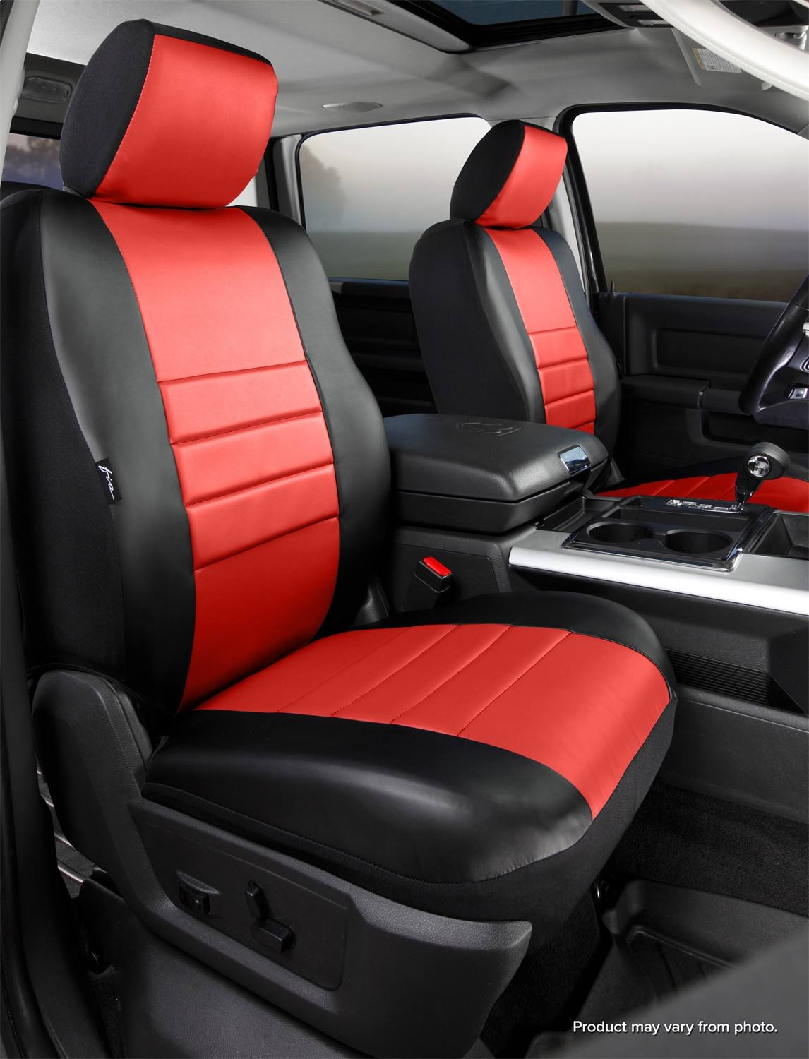 Fia SL69-44 Red - LeatherLite Custom Seat Cover - TruckProUSA