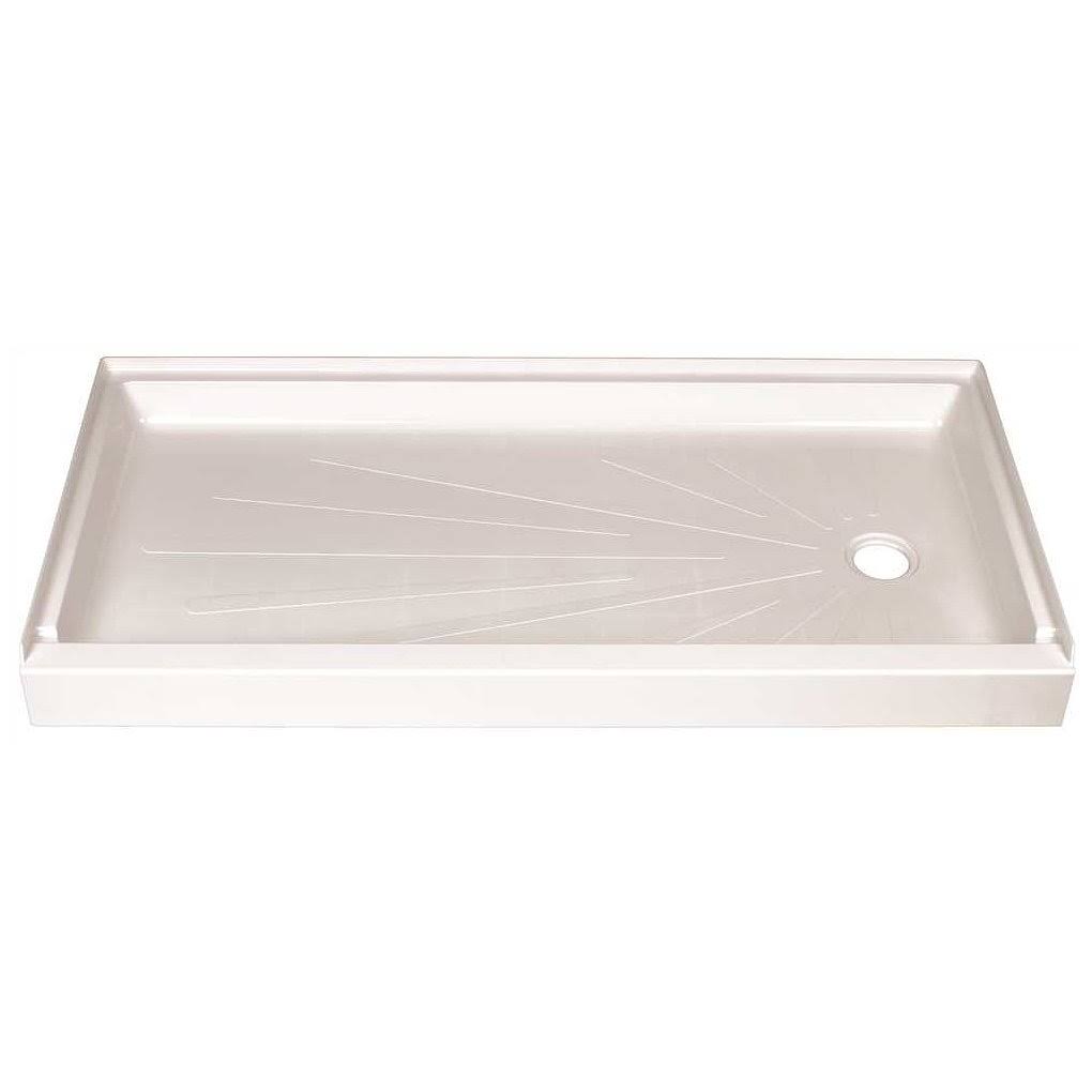 Mustee Caregiver ShowerTub Shower Floor u0026 Base 60 in. W x 30 in. D, White 3060R