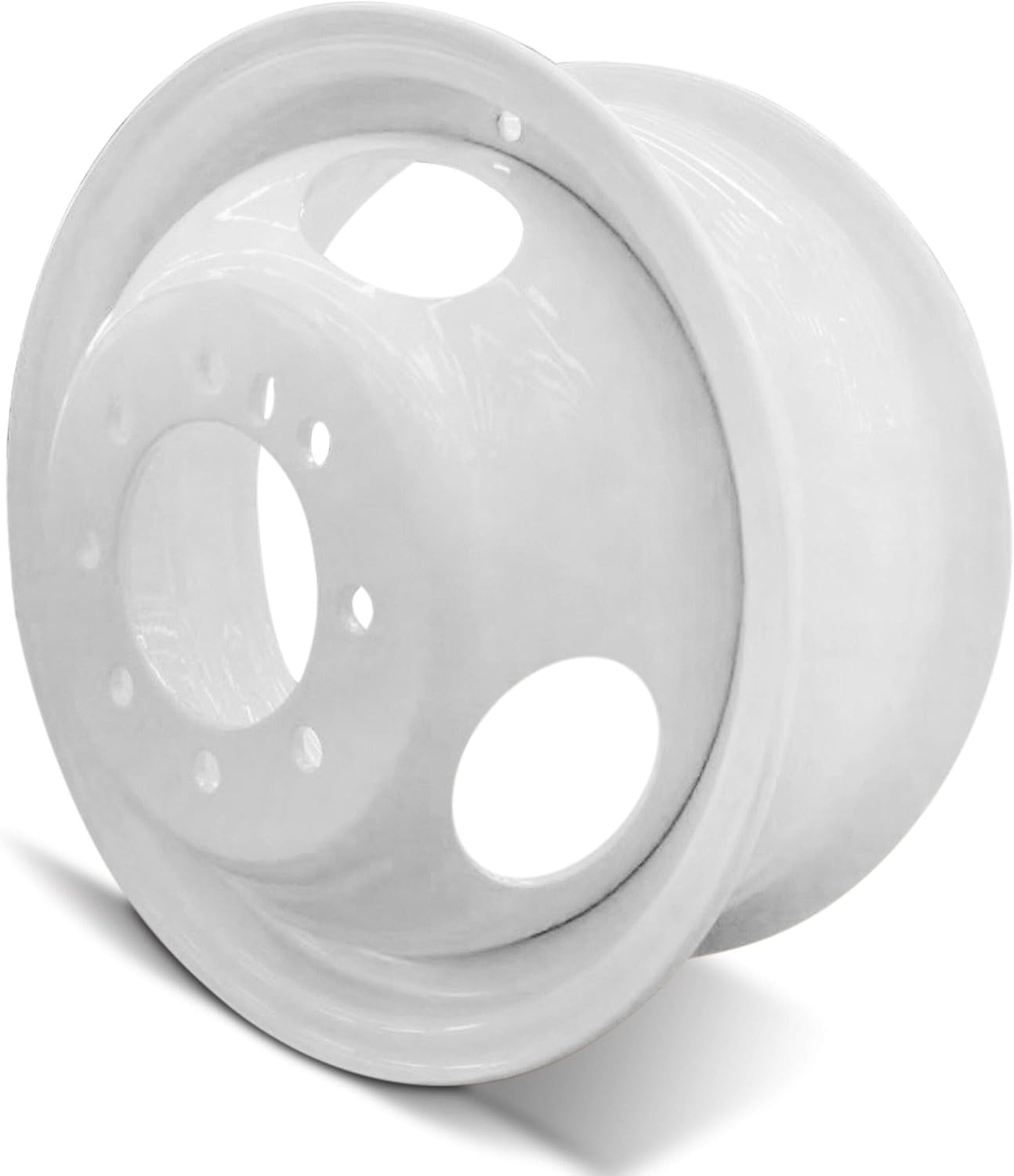 Road Ready Car Wheel For 2007-2019 Ford E350SD 16 Inch 8 Lug White Steel Rim Fits R16 Tire - Exact OEM Replacement - Full-Size Spare
