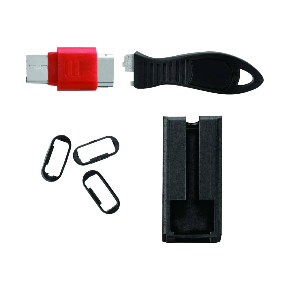 Kensington USB Port Lock with Cable Guard - Square USB port blocker