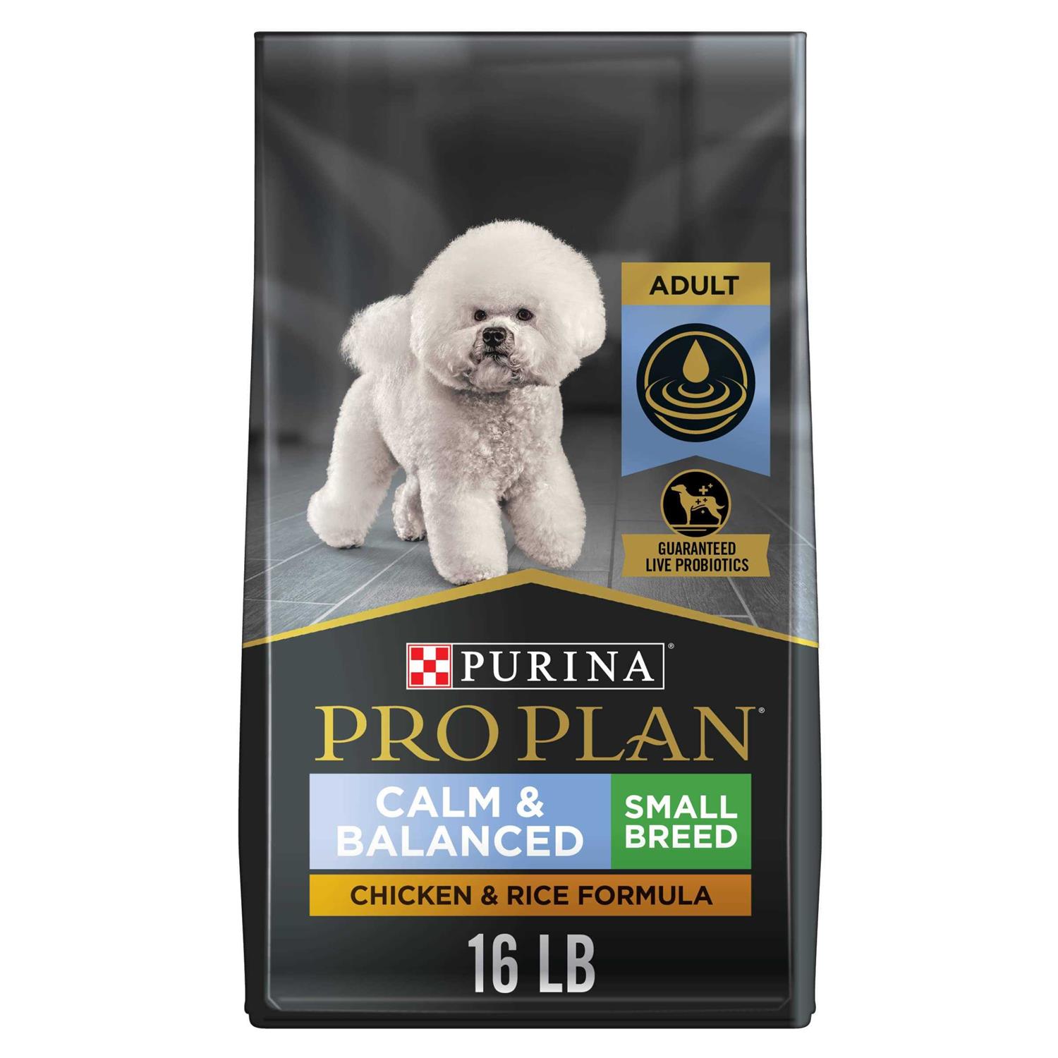 Purina Pro Plan Calm Balanced Adult Small Breed Chicken Rice Formula Dry Dog Food - Pet Supplies online store