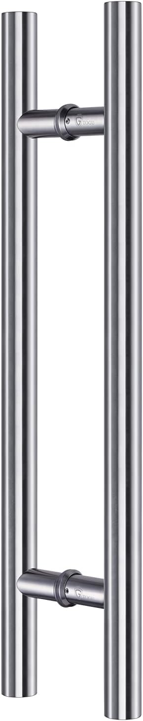 TOGU TG-6012 36 inches Solid Standoffs Heavy-duty Commercial Grade-304 Stainless Steel Push Pull Door Handle/Barn Door Pull Handle/ Glass Pulls
