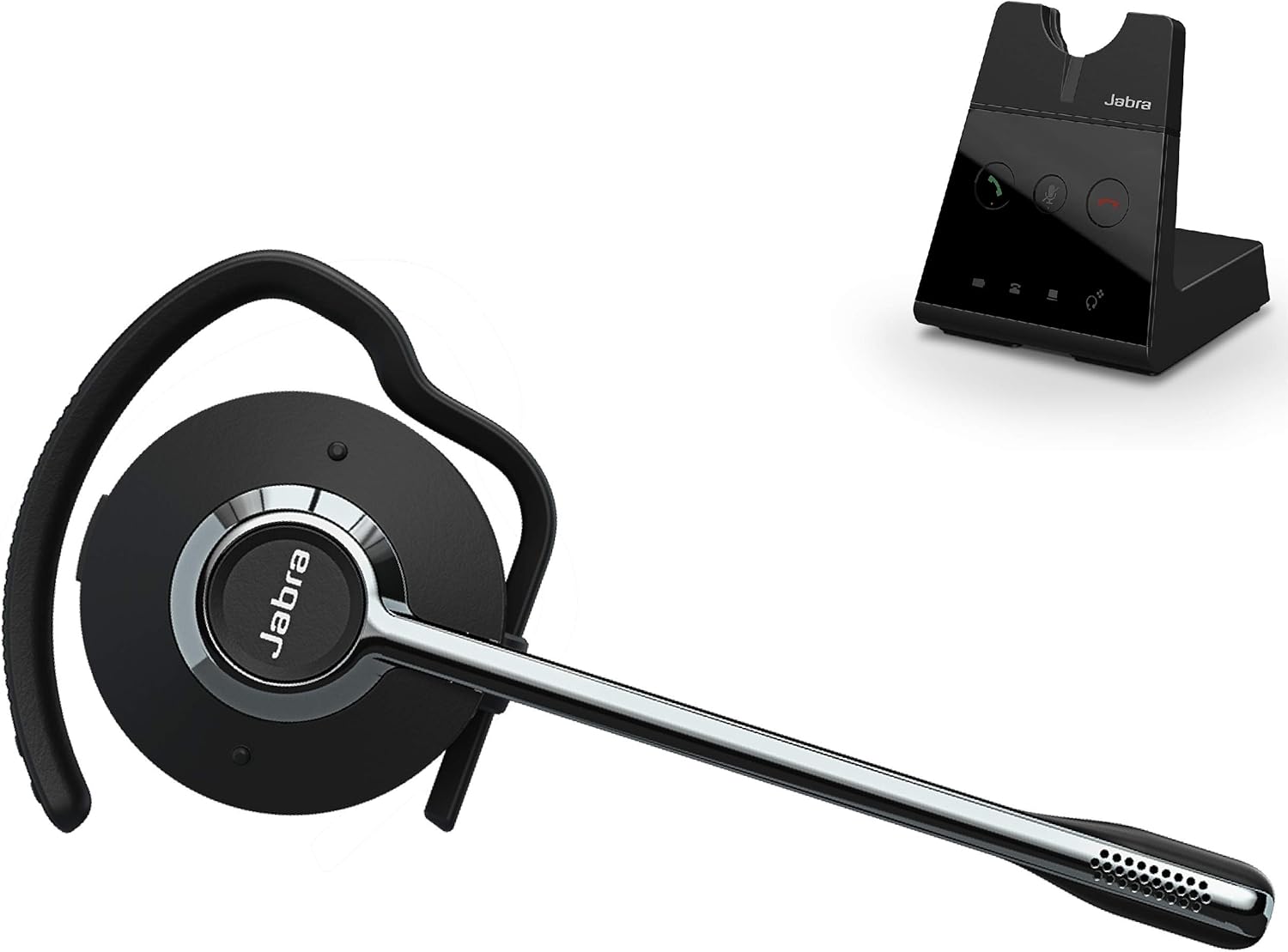 Jabra Engage 75 Wireless Headset, Stereo – Telephone Headset with Industry-Leading Wireless Performance, Advanced Noise-Cancelling Microphone