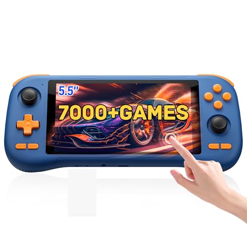 kinhank K56 Retro Handheld Game Console, Support 16000+ Games, Equipped with 128G TF Card, Android 14.0 System, Portable Retro Video Game Console