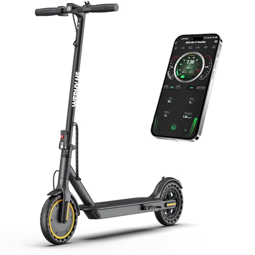 WERHY Electric Scooter, 8.5"/10"/14" Tire, Powerful 350/500W Motor, Top Speed 19/22 MPH, 21-28Miles Max Range