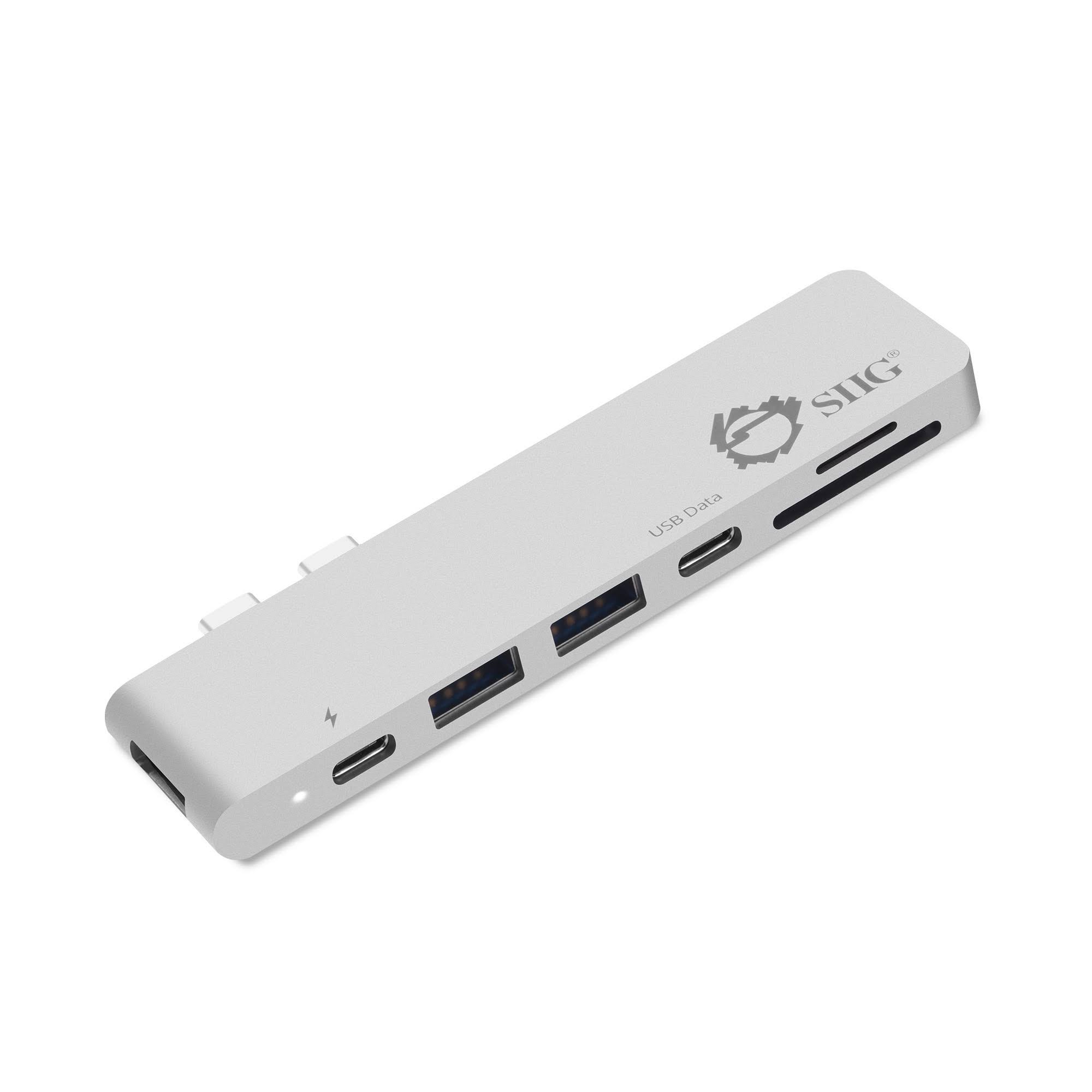 SIIG Thunderbolt 3 USB-C Hub HDMI with Card Reader u0026 PD Adapter - Dock