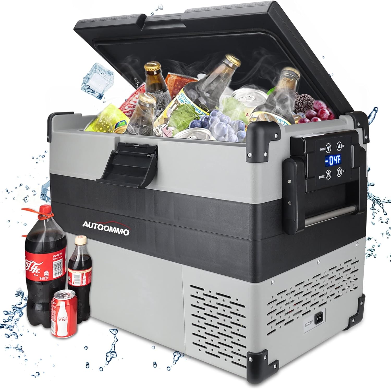 12 Volt Refrigerator - AUTOOMMO 44 Quart Car Refrigerator (-4℉~50℉)