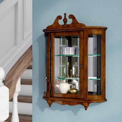 Astoria Grand Bedingfield Wall-Mounted Curio Cabinet