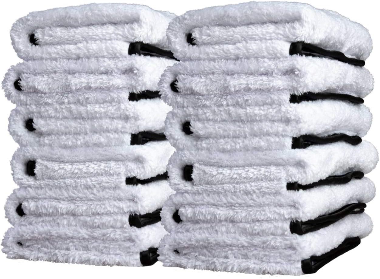 Adam's Single Soft Microfiber Towel - Soft Enough for Even The Most Delicate Finishes - Buff Away Polishes & Car Wax with Ease (12 Pack)