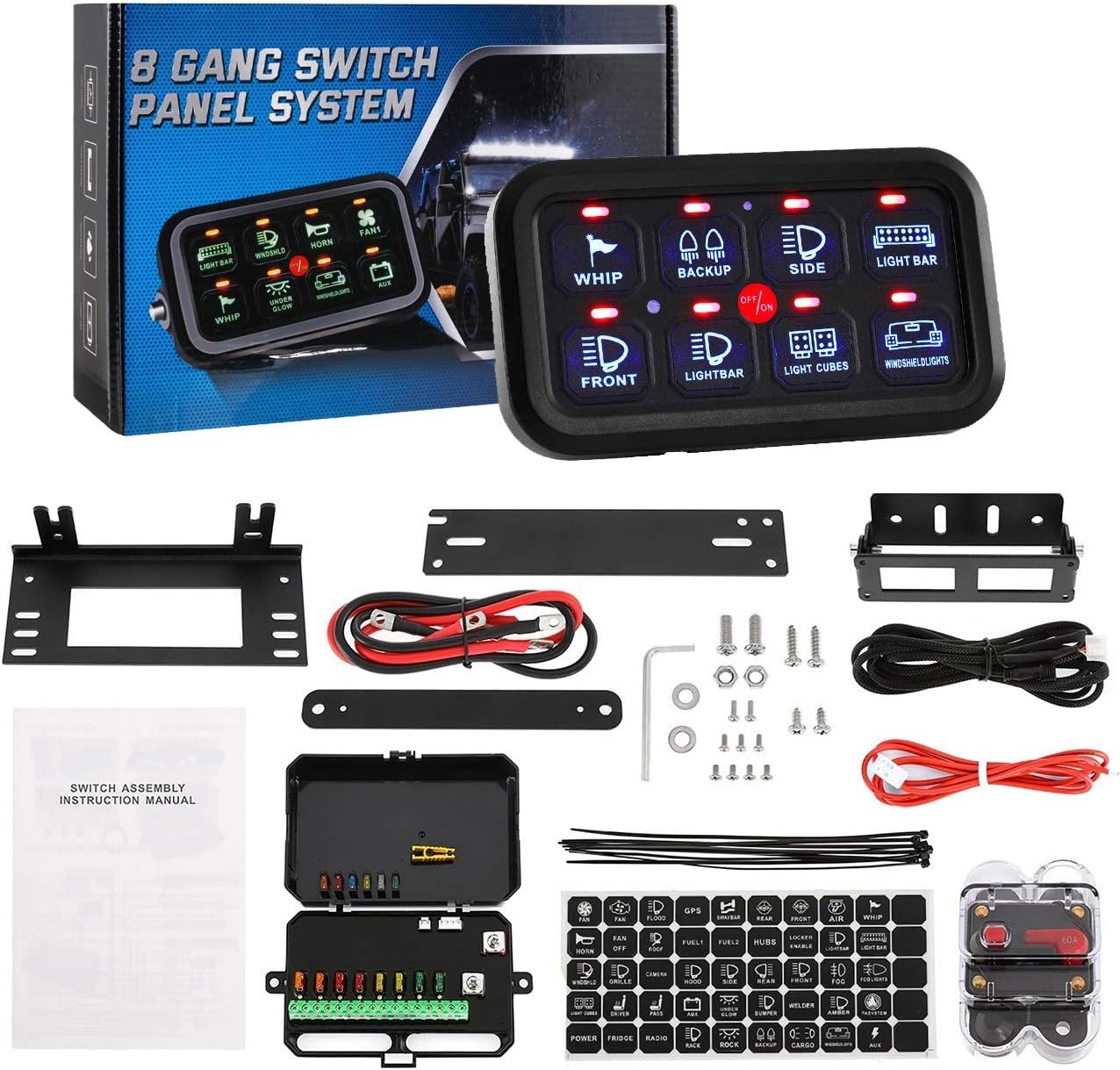 8 Gang Switch Panel