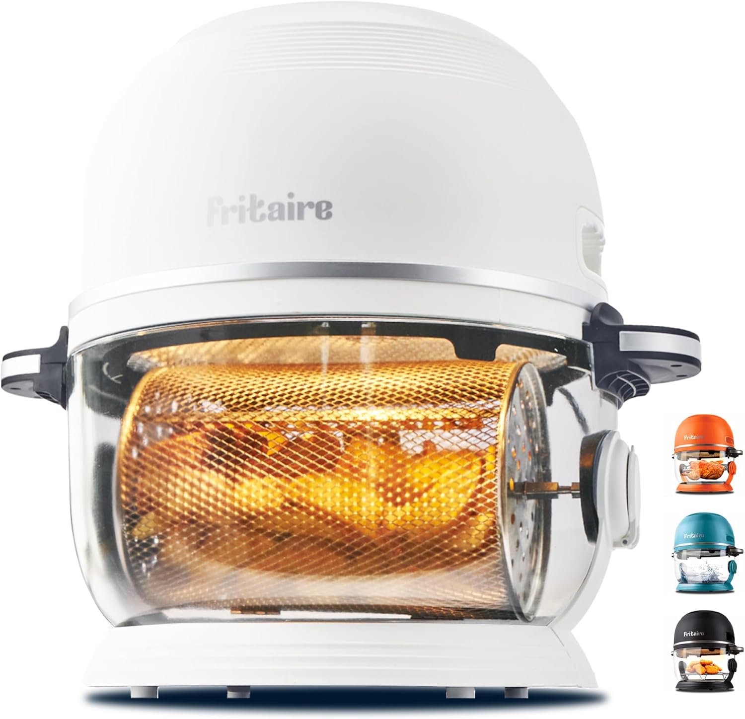 Self-Cleaning Air Fryer 5 Quart with 360 Visibility, Non-Toxic, BPA-Free, 400F Vortex for Even Cooking, 6-in-1 Functions, Rotisserie, Roast, Bake