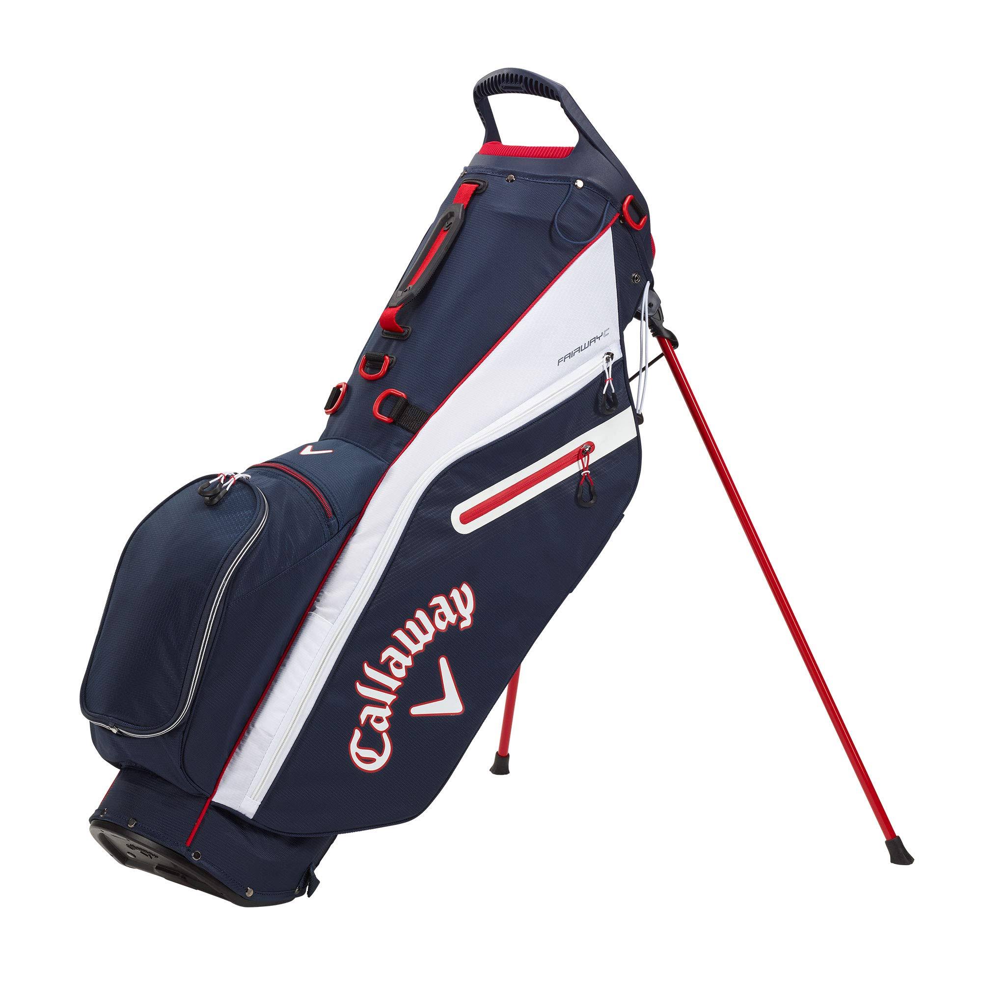 Callaway Golf 2021 Fairway C Stand Bag Navy/White/Red