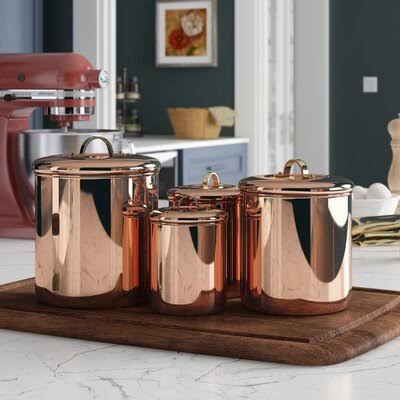 Birch Lane Koppel 4 Piece Kitchen Canister Set