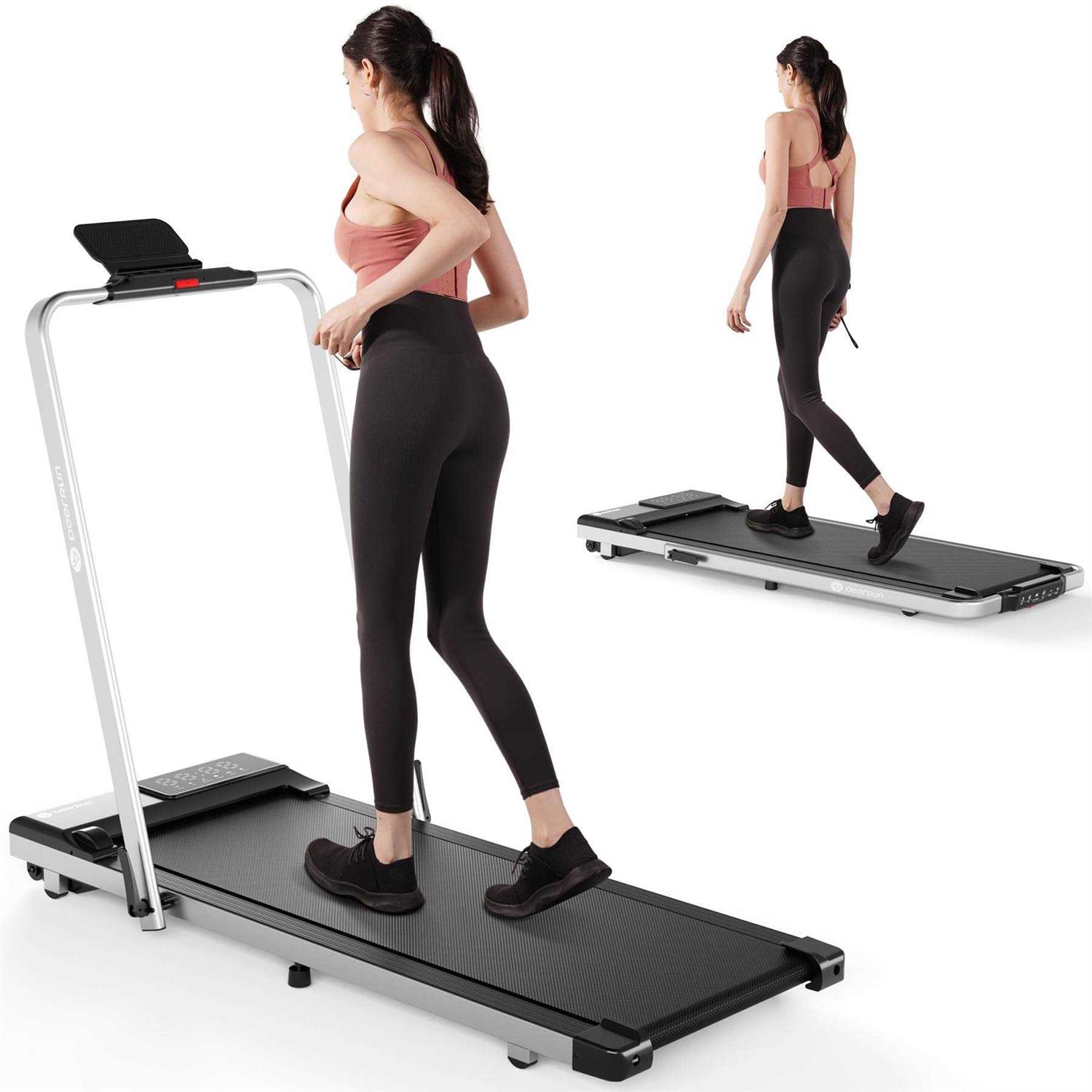 DeerRun 3 in 1 Folding Treadmills for Home, 3.0hp Powerful and Quiet Under Desk Treadmill - Sports Supplies Online Store