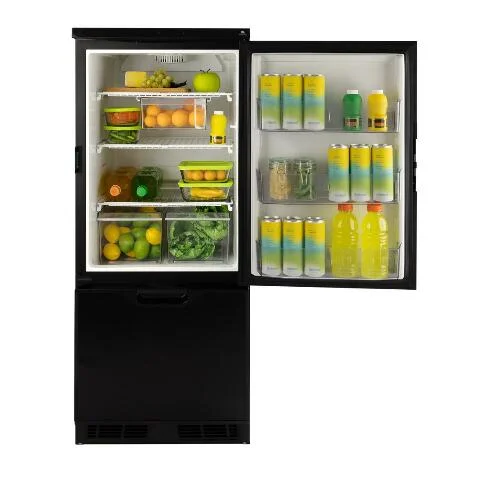 Norcold 6.2 Cu. Ft. Dual Compartment 1-Door Refrigerator w/Freezer, Black Trim