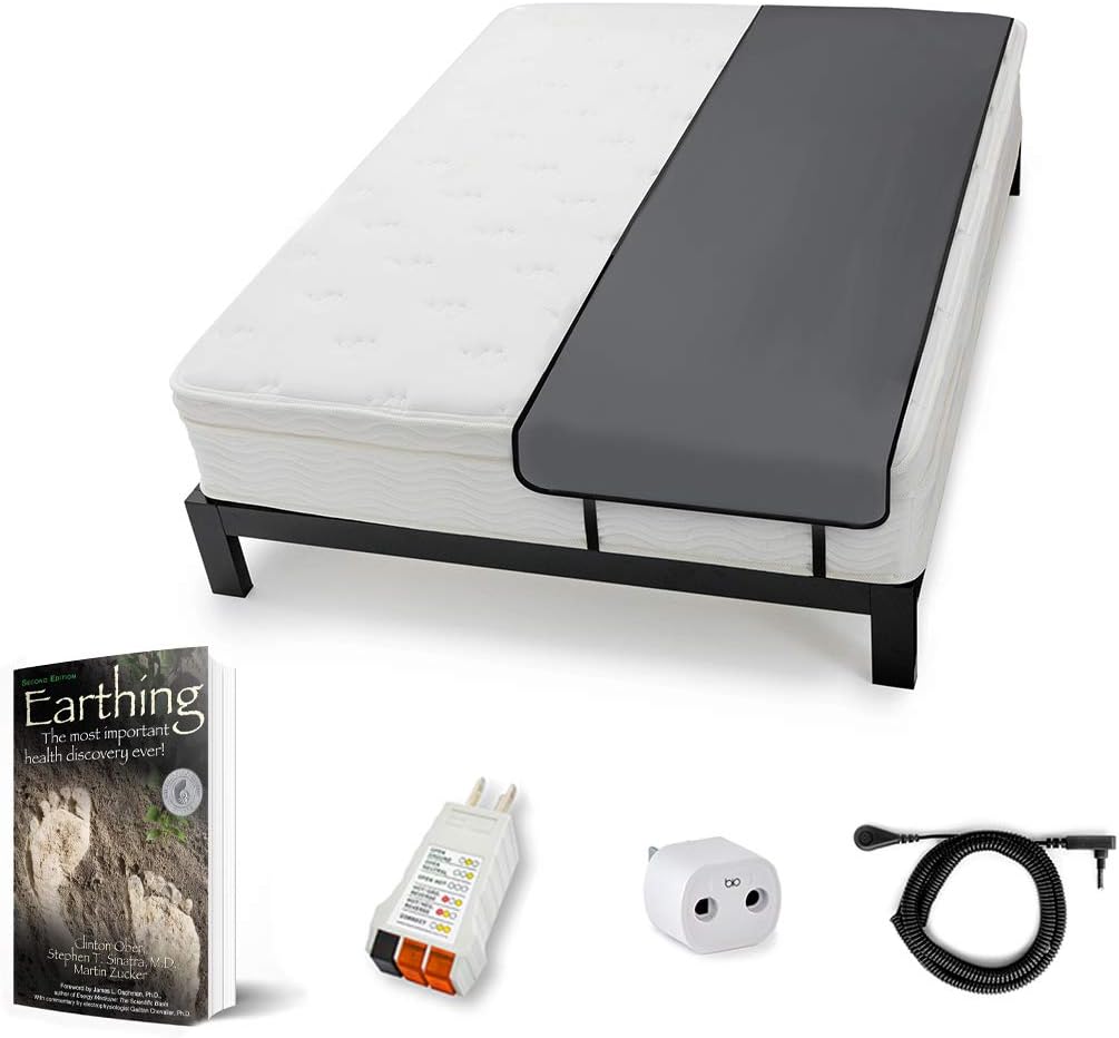 Grounding Sleep Mat Kit, Like a grounding Sheet for earthing, Improve Sleep with Clint Ober's EARTHING Products, fits Twin, Twin XL, Full, Queen