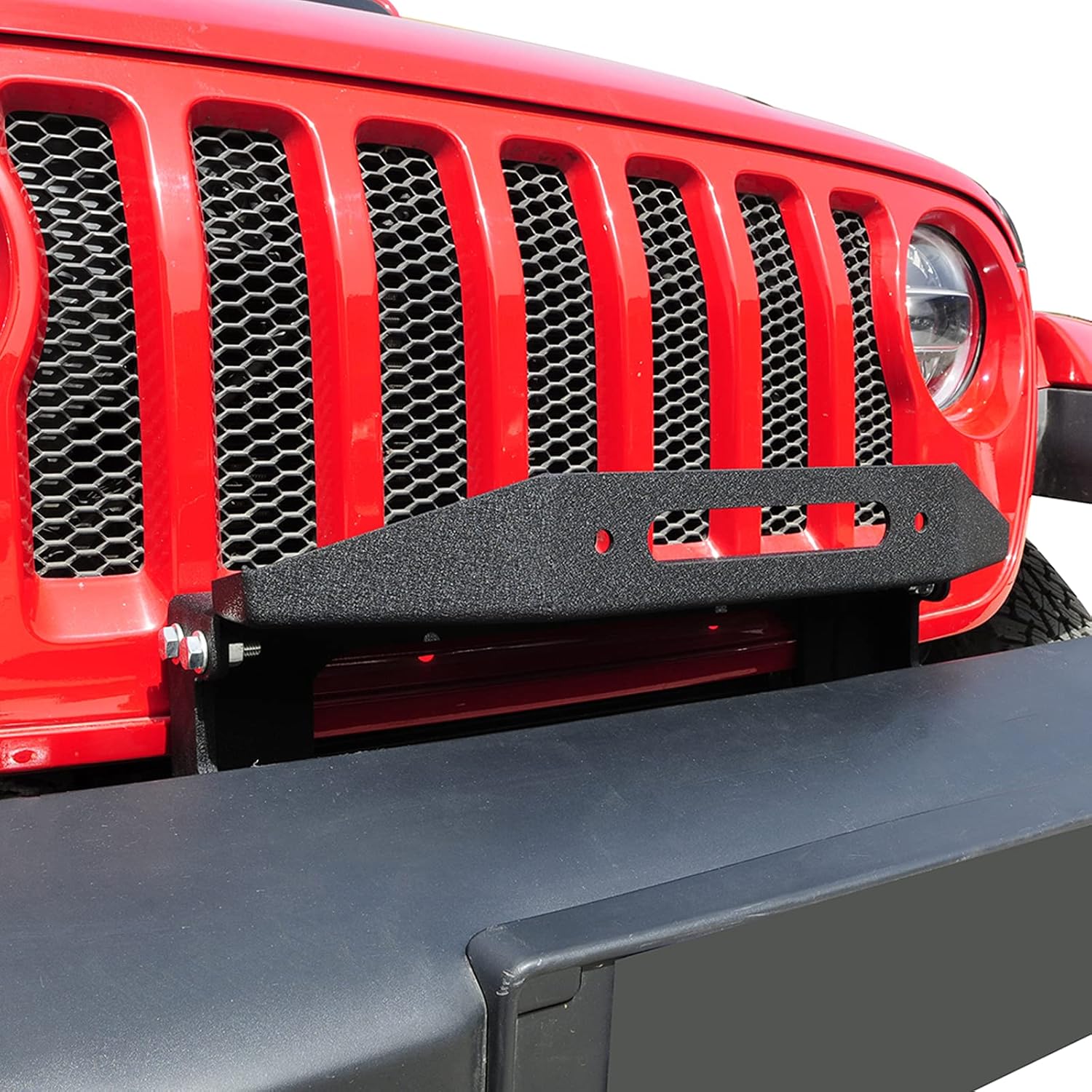 Tidal Winch Mounting Plate for Factory Front Bumper for Wrangler JL 2/4DR 2018-2022