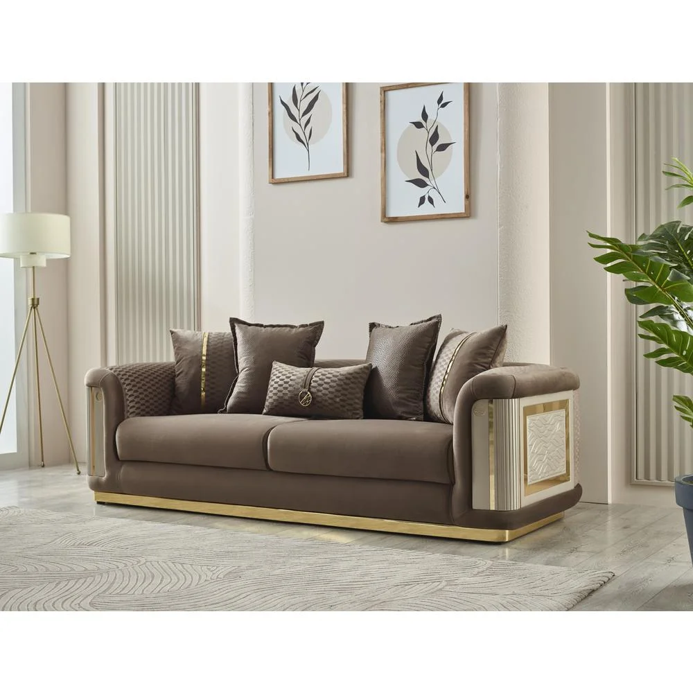 Furnia Elegance Loveseat, Brown