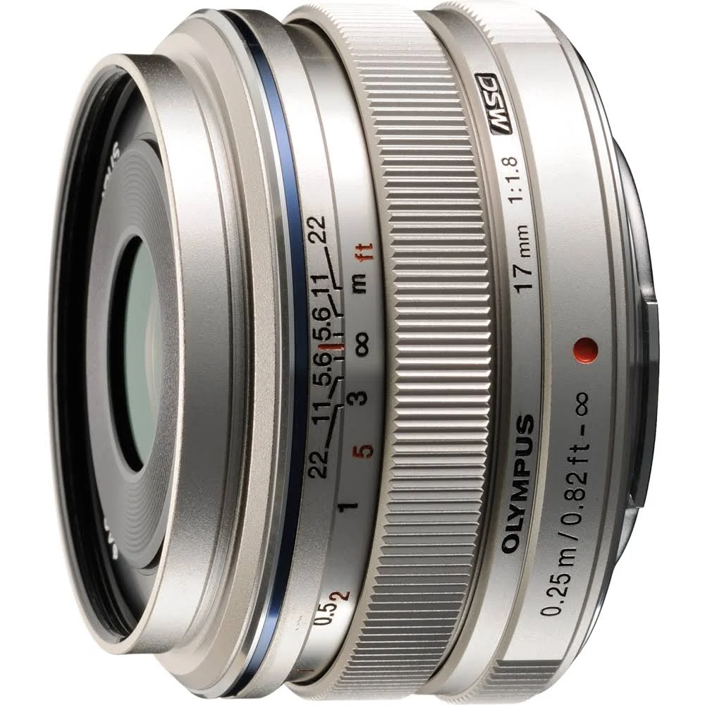 Olympus - M. 17mm f/1.8 Wide-Angle Prime Lens for Select Micro Four-Thirds Interchangeable Lens Cameras - Silver