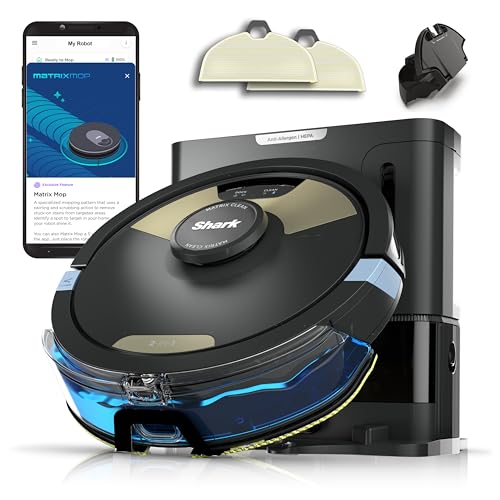 Shark AV752 ION Robot Vacuum, Tri-Brush System, Wifi Connected, 120 Min Runtime, Works with Alexa, Multi Surface Cleaning, White