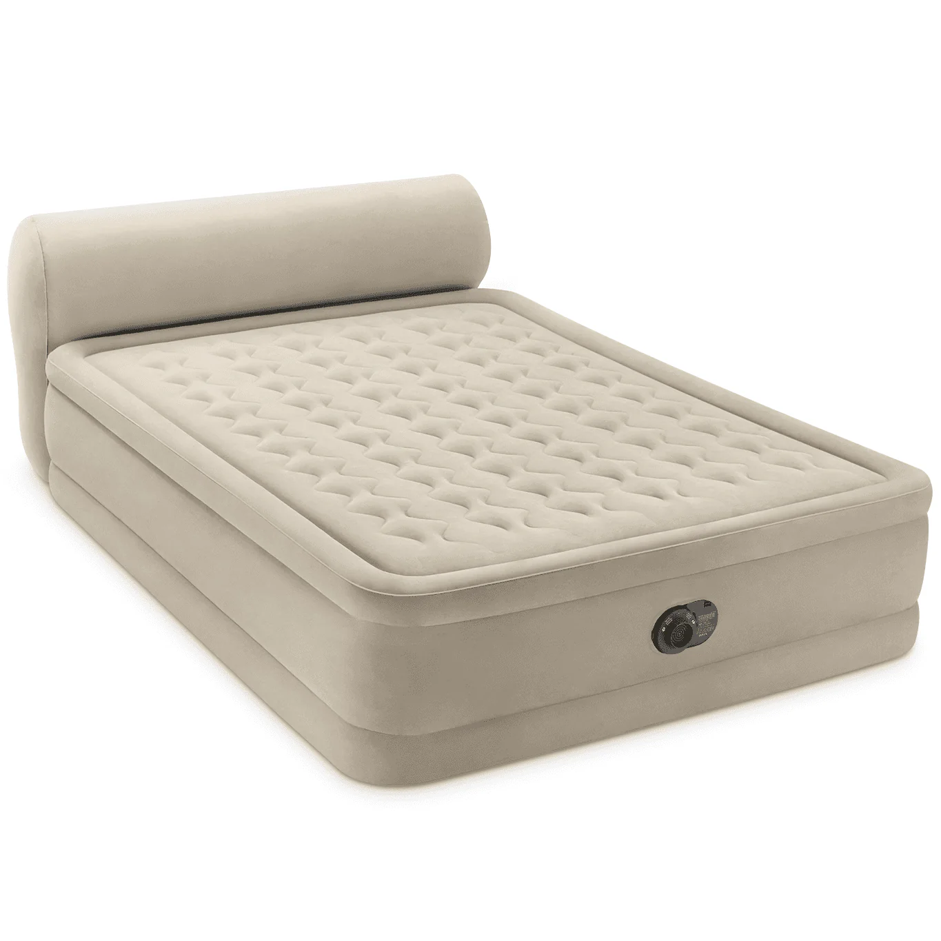 Intex Durabeam Headboard 18 Queen Air Mattress with Built-in Pump