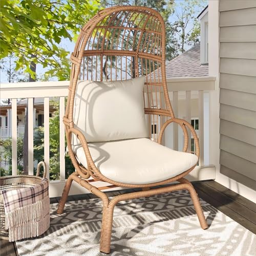 YITAHOME Outdoor Narrow Egg Chair Wicker