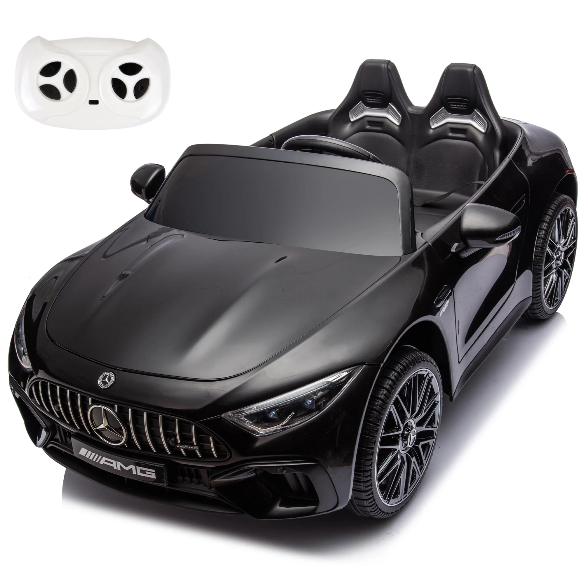 Licensed Mercedes-Benz SL63 24V Ride on Car, Electric Toy for Kids w/Parent Remote Control, LED Lights, Hidden Training Wheels, Bluetooth
