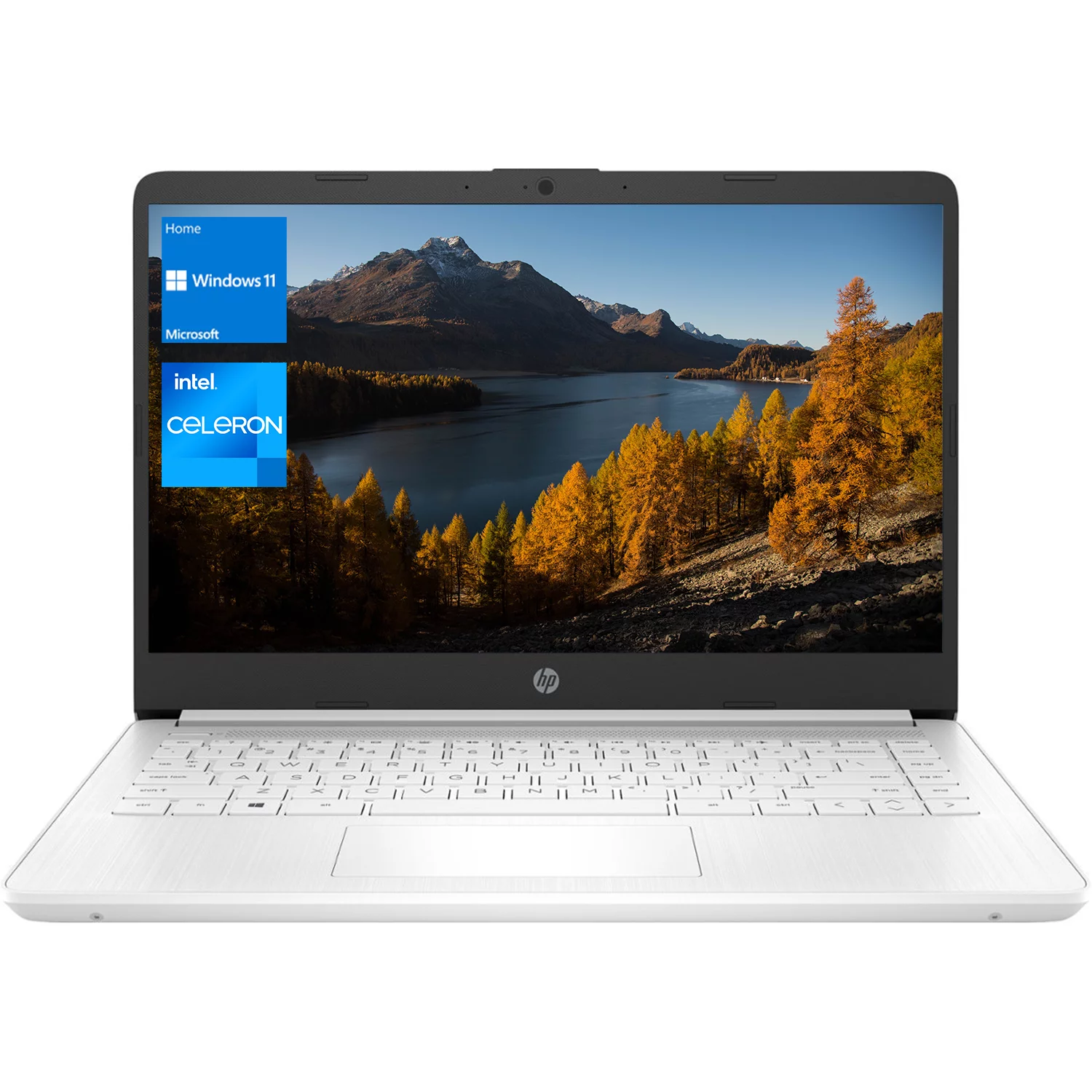 HP Essential Laptop, 14" HD Display, Intel Celeron N4120, 4GB RAM, 64GB eMMC, 1 Year Office 365, Webcam, SD Card Reader, HDMI, Wi-Fi, Windows 11 Home