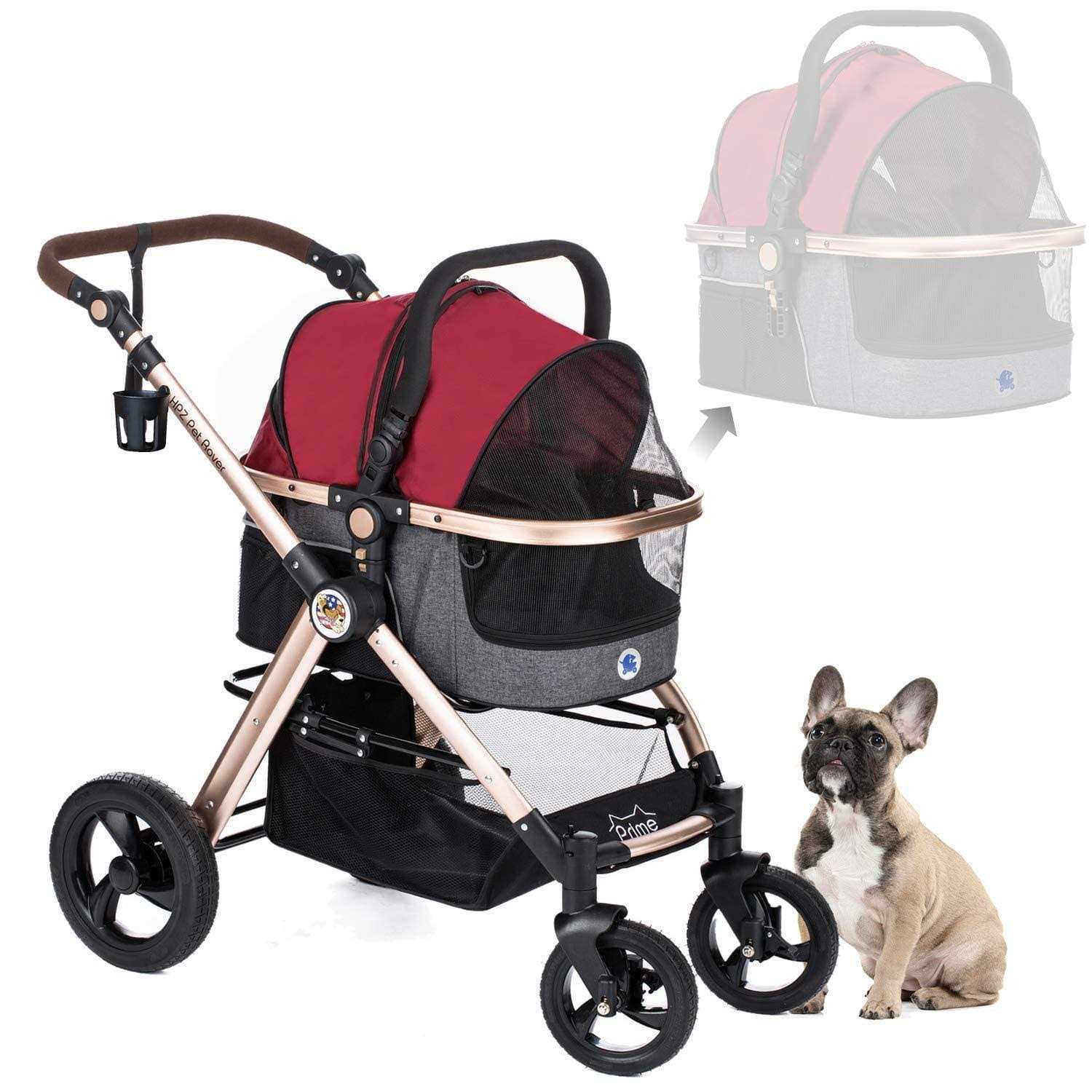 HPZ Pet Rover Prime 3-in-1 Luxury Stroller - Pet Supplies online store