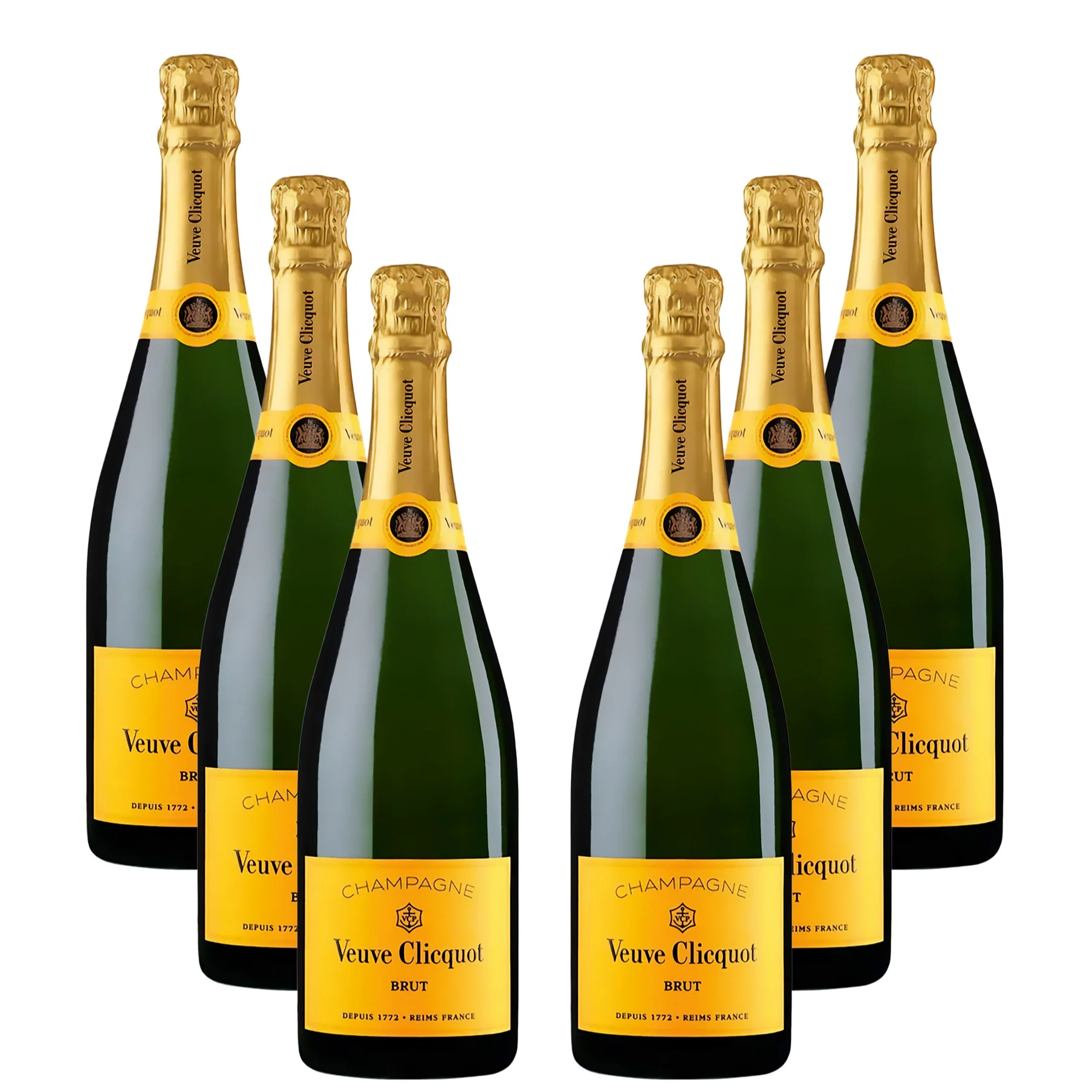 Veuve Clicquot Brut Yellow Label Champagne 6 X 750ml - Nestor Liquor